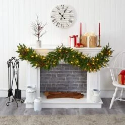 6ft. LED Christmas Pine & Berries Garland -Michaels Shop D322395S 4