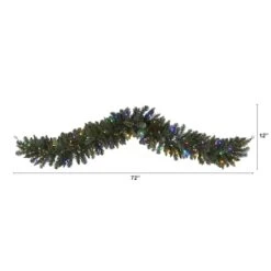 6ft. LED Flocked Pine Christmas Garland -Michaels Shop D322397S 2