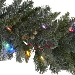 6ft. LED Flocked Pine Christmas Garland -Michaels Shop D322397S 3