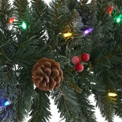 6ft. LED Snow Dusted Pinecones & Berries Garland -Michaels Shop D322401S 3