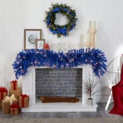 6ft. LED Blue Christmas Garland -Michaels Shop D322402S 4