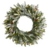 24" LED Snowed Pinecone Christmas Wreath -Michaels Shop D322841S 1