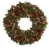 15in. Holiday Wreath With Pine Cones & Ornaments -Michaels Shop D322843S 1