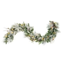 Haute Décor 6ft. Pre-Lit LED Snowfall Creek Garland -Michaels Shop D330223S 3