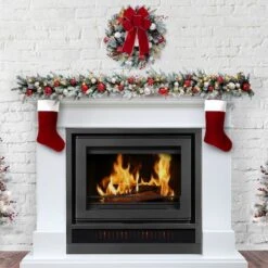 Haute Décor 6ft. Pre-Lit LED Snowfall Creek Garland -Michaels Shop D330223S 4