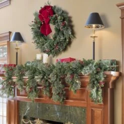 Haute Décor 6ft. Classic Cascading Mantle Swag Garland -Michaels Shop D330228S 2