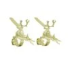 Original MantleClip® Gold Reindeer Icons Stocking Holders, 2ct. -Michaels Shop D349375S 1