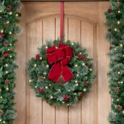 Haute Decor Adapt™ Red Adjustable Wreath Hanger -Michaels Shop D349393S 2