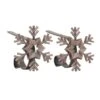 Original MantleClip® Oil-Rubbed Bronze Snowflake Icons Stocking Holders, 2ct. -Michaels Shop D349401S 1