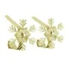 Original MantleClip® Gold Snowflake Icons Stocking Holders, 2ct. -Michaels Shop D349403S 1