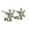 Original MantleClip® Antique Brass Snowflake Icons Stocking Holders, 2ct.