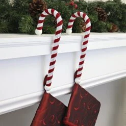 Haute Decor Large Candy Cane Stocking Holders, 2ct. -Michaels Shop D349422S 2