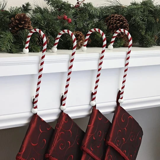 Haute Decor Classic Candy Cane Stocking Holders, 4ct. 5 Haute Decor Classic Candy Cane Stocking Holders, 4ct. - Image 3