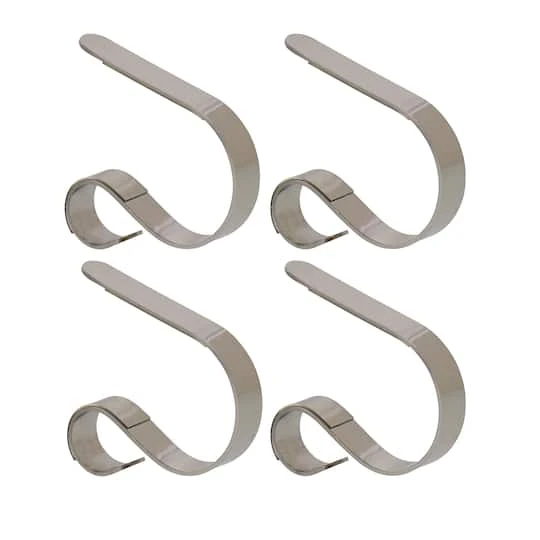 Haute Decor Silver MantleClip Jr., 4ct. 3 Haute Decor Silver MantleClip Jr., 4ct.
