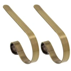 Original MantleClip® Antique Brass Stocking Holders, 2ct. -Michaels Shop D349577S 1 1