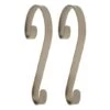 Haute Decor Stocking Scroll® Pewter Stocking Holders, 2ct. -Michaels Shop D349629S 1