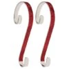 Haute Decor Stocking Scroll® Red Glitter Stocking Holders, 2ct. -Michaels Shop D349635S 1