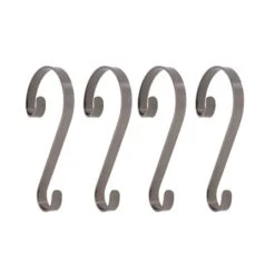 Haute Decor Stocking Scroll® Brushed Nickel Stocking Holders, 4ct. -Michaels Shop D349645S 12 1