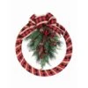 Haute Decor 18" Buffalo Check Homespun Christmas Wreath -Michaels Shop D350009S 1