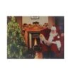 Northlight LED Lighted "Santa Checks His List" Christmas Canvas Wall Art -Michaels Shop D361843S 1