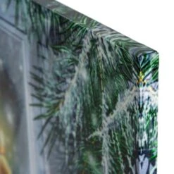 Northlight LED Lighted Snowy Window Pane And Candles Christmas Canvas Wall Art -Michaels Shop D361866S 12