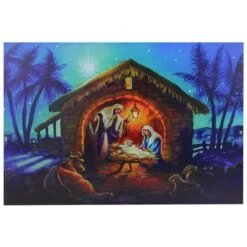 Northlight LED Fiber Optic Lighted Nativity Scene Christmas Wall Art -Michaels Shop D361889S 1 1
