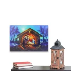 Northlight LED Fiber Optic Lighted Nativity Scene Christmas Wall Art -Michaels Shop D361889S 4