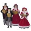 Santa's Workshop Black & Red Houndstooth Carolers Set -Michaels Shop D362376S 1