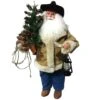 Santa's Workshop 18" Cowboy Santa Holding Tree -Michaels Shop D362483S 1