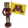 12'' Minnesota Golden Gopher Mascot With Flag Nutcracker -Michaels Shop D362509S 1
