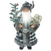 Santa's Workshop 15" Black & White Plaid Claus -Michaels Shop D362551S 1