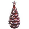 Santa's Workshop 14" NCAA College Team Ceramic LED Christmas Tree University Of Oklahoma