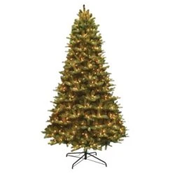 9ft. Pre-Lit Mixed Balsam Fir Artificial Christmas Tree, Clear Lights