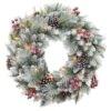 Santa's Workshop 2.5ft. Pre-Lit Glitter Mixed Pine Wreath -Michaels Shop D362722S 1