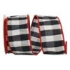 Reliant 2.5" X 10yd. Red Edged Grand Gingham Wired Ribbon -Michaels Shop D376728S 1