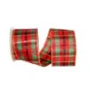 Reliant 2.5" X 10yd. Red & Gold Sparkle Christmas Plaid Wired Ribbon, 10yd. -Michaels Shop D376780S 1