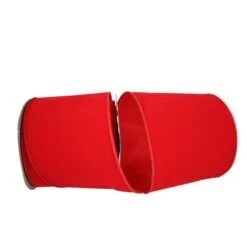 JAM Paper 6" X 25yd. Velvet Wired Heavy Commercial Ribbon Hot Red -Michaels Shop D376816S 1 1