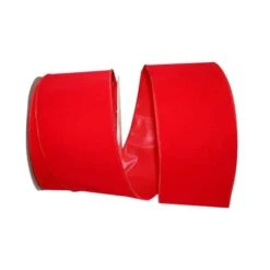 JAM Paper 4" X 25yd. Velvet Wired Heavy Commercial Ribbon Red -Michaels Shop D376830S 1 1