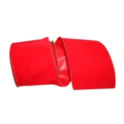 JAM Paper 6" X 25yd. Velvet Wired Heavy Commercial Ribbon Red -Michaels Shop D376831S 1 1