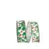 JAM Paper 1.5" X 20yd. Linen Wired White Holly Berry Simplicity Ribbon -Michaels Shop D376974S 1