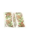JAM Paper 2.5" X 20yd. Ivory Pinecone Holly Berries Linen Wired Ribbon -Michaels Shop D376980S 1