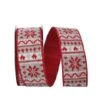 Reliant 2.5" X 10yd. Country Cozy Snowflake Knit Wired Ribbon 2 Reliant 2.5" X 10yd. Country Cozy Snowflake Knit Wired Ribbon -Michaels Shop D377039S 1