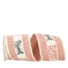 JAM Paper 4" X 5yd. Natural Vintage Ticking Wired Ribbon -Michaels Shop D377068S 1