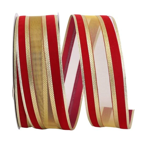 Reliant 2.5" X 50yd. Spirit 2 Wired Ribbon Scarlet 5 Reliant 2.5" X 50yd. Spirit 2 Wired Ribbon Scarlet - Image 3