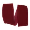 Reliant 4" X 50yd. Wired Velvet Ribbon Burgundy