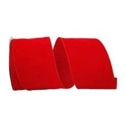 Reliant 6" X 50yd. Velvet Wired Value Ribbon Red