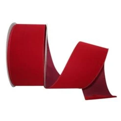 Reliant 4" X 10yd. Velvet Wired Ribbon Scarlet -Michaels Shop D378331S 1 1