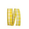 JAM Paper 1.5" X 50yd. Wired Celine Plaid Ribbon Yellow -Michaels Shop D378773S 1