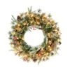 24" Pre-Lit Pine, Cones & Red Berries Wreath -Michaels Shop D393386S 1