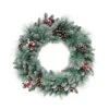 24" Glitter Pine, Cones & Red Berries Wreath 2 24" Glitter Pine, Cones & Red Berries Wreath -Michaels Shop D393493S 1